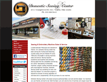 Tablet Screenshot of domesticsewingcenter.com
